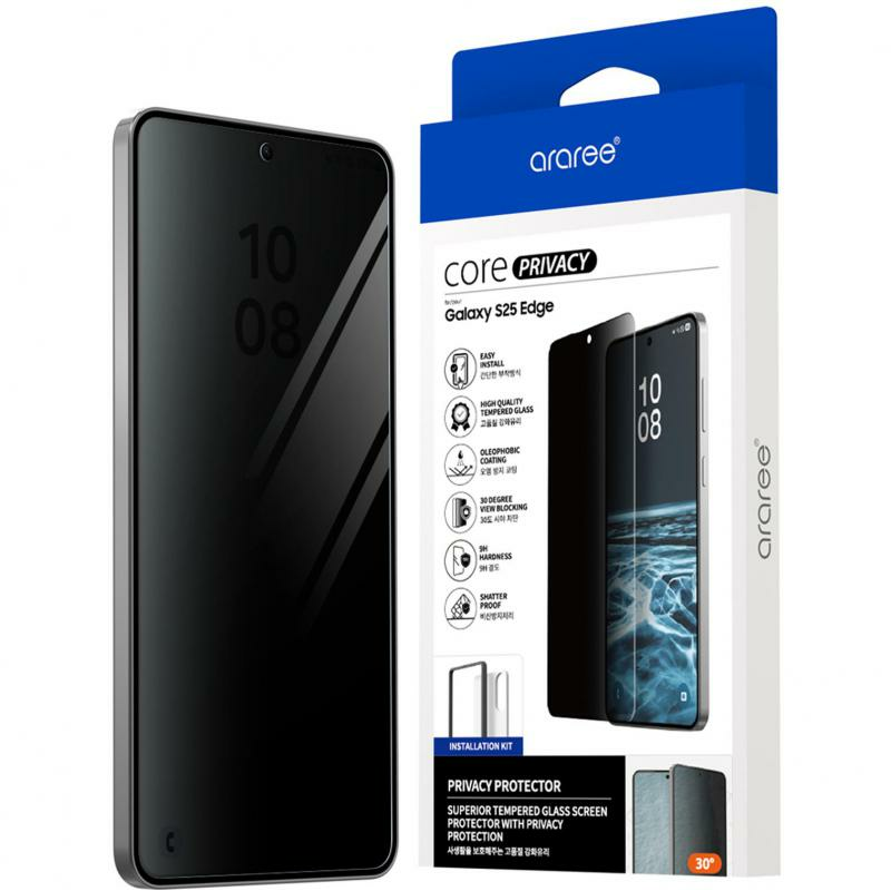 Araree Core Privacy Smartphone Screen Protector, for Samsung Galaxy S25 Edge, Tempered Glass