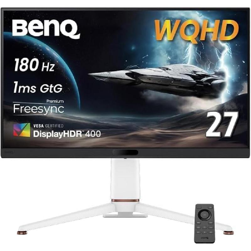 BenQ EX271Q 27" Gaming Monitor, LCD, 2K QHD (Quad HD), 180 Hz, 1ms (GtG), White