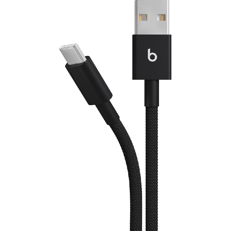 Beats Woven 2-Pack USB-A to USB-C Sync & Charge Cable, 1.50 m ( 4.92 ft ), Bolt Black — 2