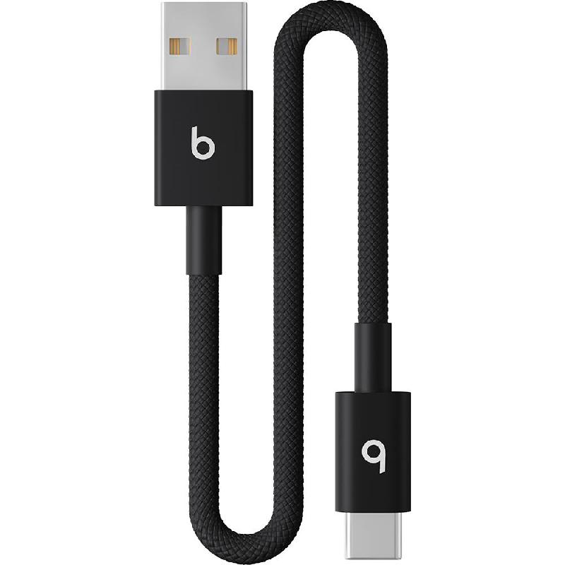 Beats Woven USB-A to USB-C Sync & Charge Cable, 20.00 cm ( 7.87 in ), Bolt Black