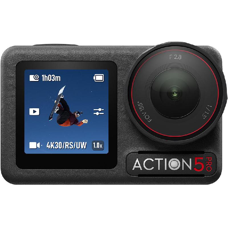 Osmo Action 5 Pro Adventure Action Cam, 4K 3840 X 2880p, Black