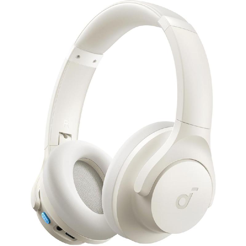 Anker Soundcore Q11i Over-Ear Headphones, Bluetooth, USB (Charging), Built-in Microphone, White