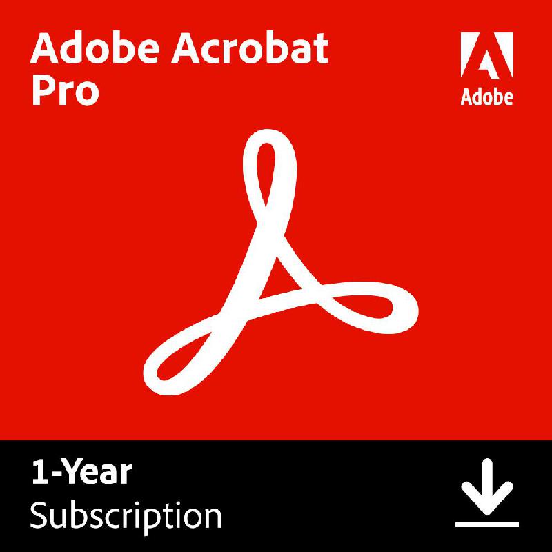 Adobe Acrobat Pro 12 Months E-Voucher (Delivery by eMail), Digital Code (KSA)