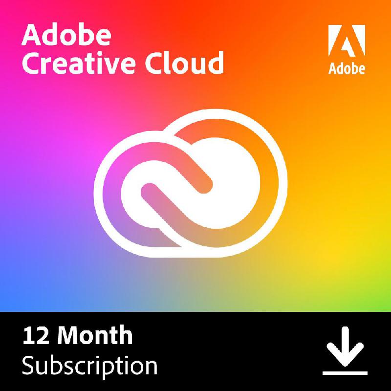 Adobe Creative Cloud 12 Months E-Voucher (Delivery by eMail), Digital Code (KSA)