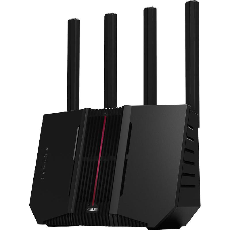 Asus RT-BE92U Wireless Router, 6 GHz: up to 5764 Mbps/5 GHz: up to 2882 Mbps/2.4 GHz: up to 1032 Mbps, Tri-Band (2.4 GHz/5 GHz/6 GHz), Wi-Fi 7 (802.11a/b/g/n/ac/ax/be), Black