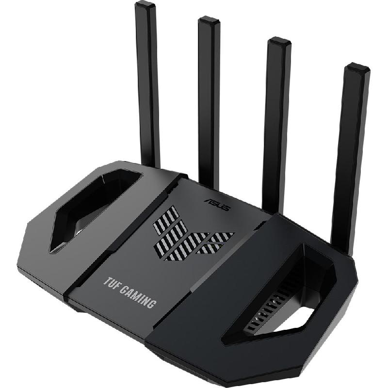 Asus TUF Gaming BE3600 Gaming Router, up to 3600 Mbps, Dual Band (2.4 GHz/5 GHz), Wi-Fi 7 (802.11a/b/g/n/ac/ax/be), 3 Port (LAN)/2 Port (LAN/WAN), Black
