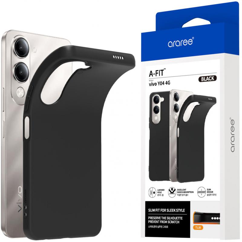 A-Fit Back Cover Mobile Case, for vivo Y04, Clear