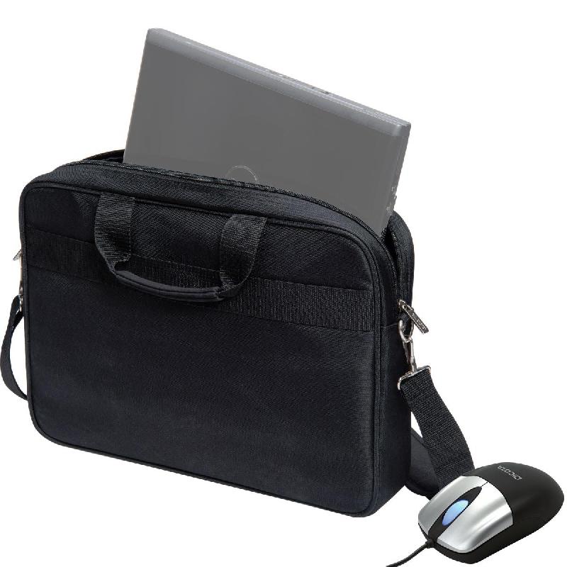 Dicota Value Toploading Kit Laptop Messenger Bag, for 15.6" (Device), Black
