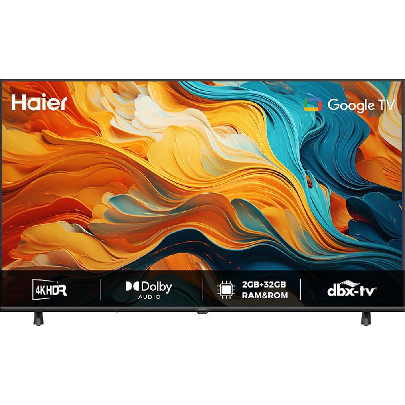 Haier 75" Smart TV, 4K LED, 60 Hz, Black, H75K85FUX