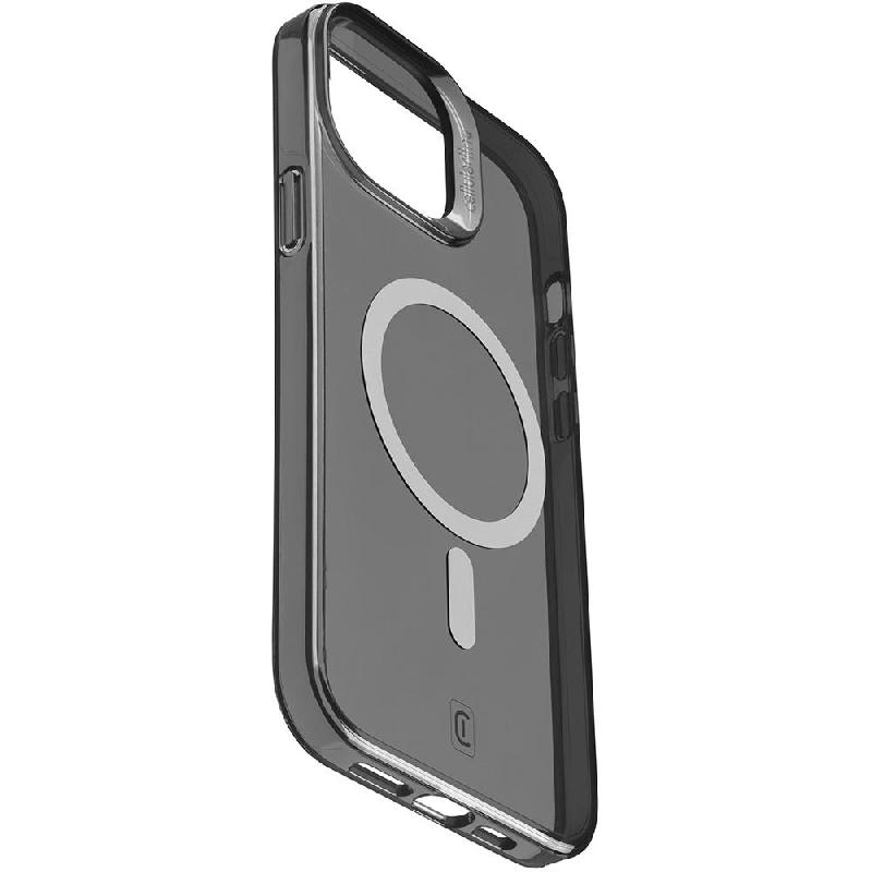 Cellularline Gloss Mag Back Cover Mobile Case with MagSafe, for iPhone 15, Black