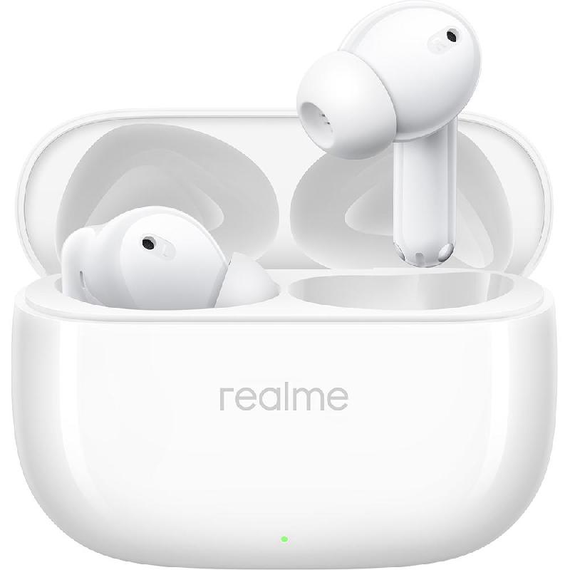 Realme Buds T310 Earbuds, Noise Reduction, Bluetooth, USB (Charging), Built-in Microphone, Agile White