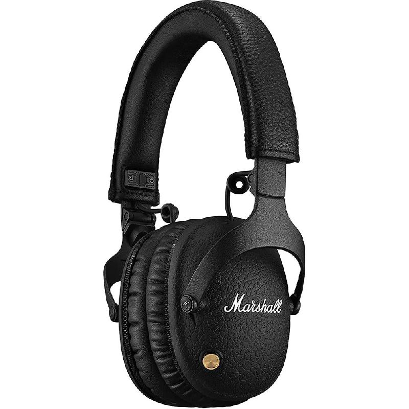 Marshall Monitor III Over-Ear Headphones, Active Noise Cancelling, Bluetooth/Wired (Optional), USB (Charging), Built-in Microphone, Black