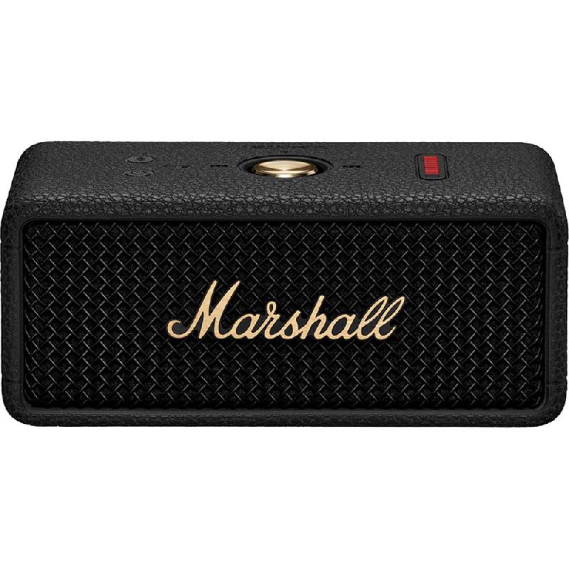 Marshall Emberton III Portable Speaker, Bluetooth, up to 32 Hours Playtime, Black/Brass