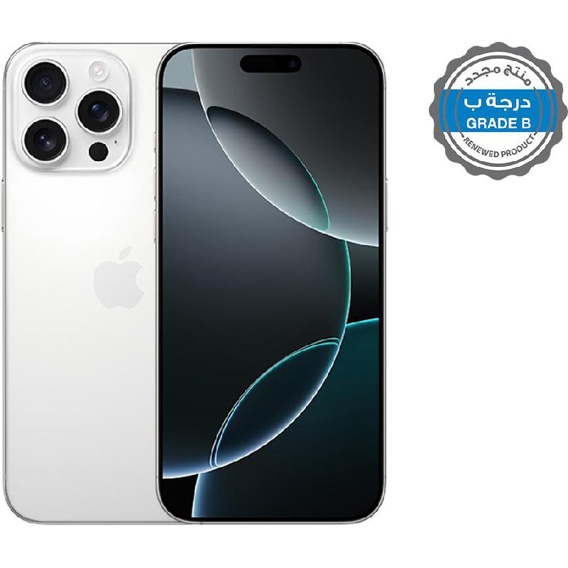Renewed Grade B Apple iPhone 16 Pro Max, 1 TB, White Titanium, 5G