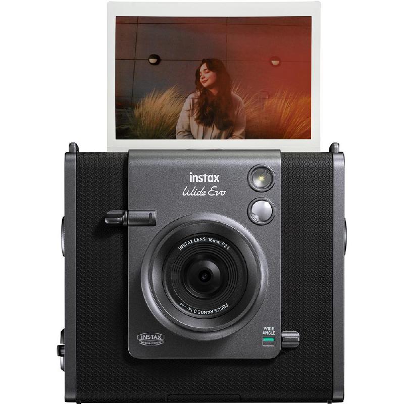 Fuji Instax WIDE Evo Instant Film Camera, 16 MP, Bluetooth, Black