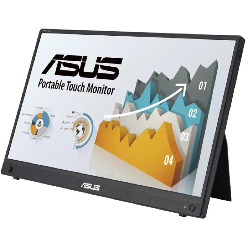 Asus ZenScreen Touch MB16AHT 15.6" Portable Monitor, WLED, FHD (Full HD), 5ms (GtG), Touchscreen, Built-in Dual Speaker (2 X 1W), Black