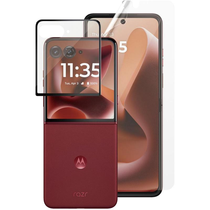 PanzerGlass SAFE Case Friendly Smartphone Screen Protector, for Motorola razr 60 Ultra, Tempered Glass, Edge-to-Edge, Black