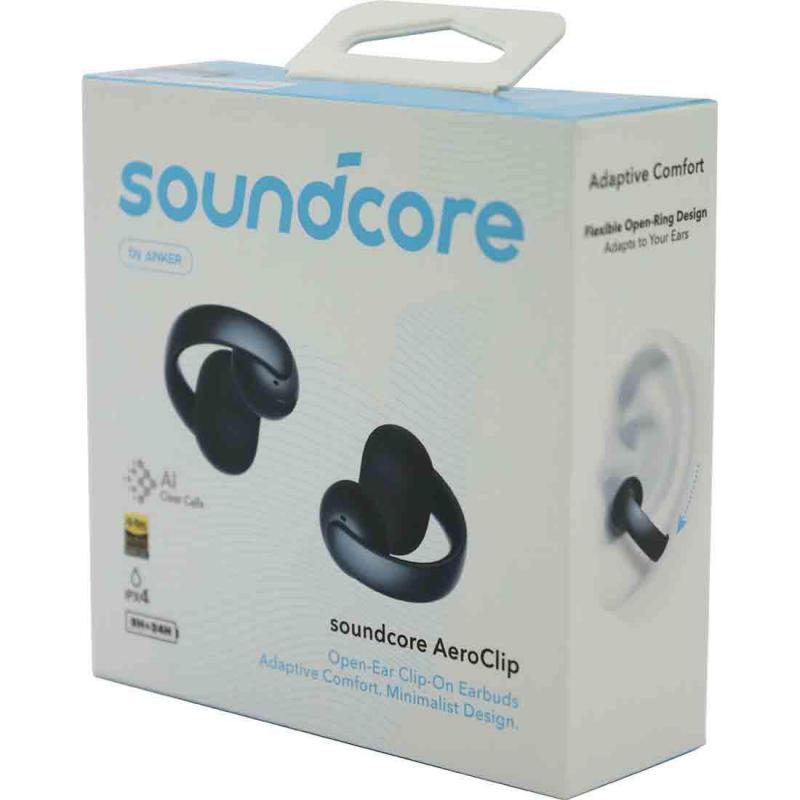 Anker Aeroclip Earbuds, Bluetooth, Built-in Microphone, Black — 2