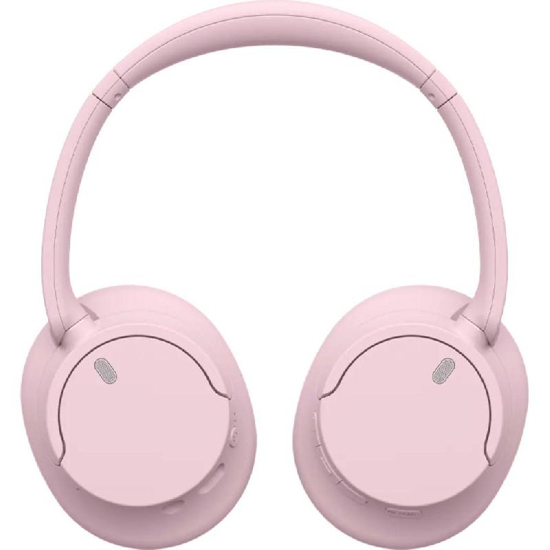 Sony WH-CH720N Over-Ear Headphones, Noise Cancelling, Bluetooth/Wired (Optional), USB (Charging), Built-in Microphone, Pink — 3