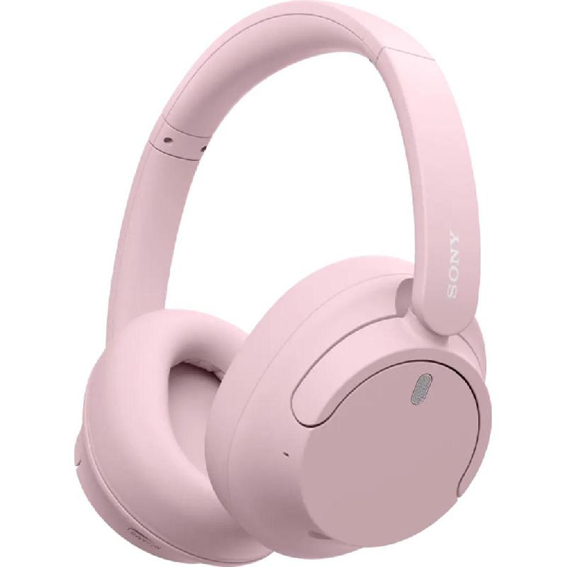 Sony WH-CH720N Over-Ear Headphones, Noise Cancelling, Bluetooth/Wired (Optional), USB (Charging), Built-in Microphone, Pink