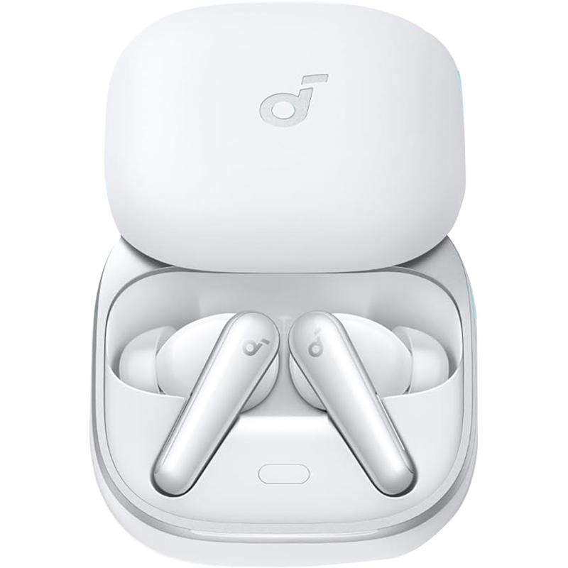 Anker Liberty 5 Earbuds, Active Noise Cancelling, Bluetooth, USB (Charging), Built-in Microphone, White