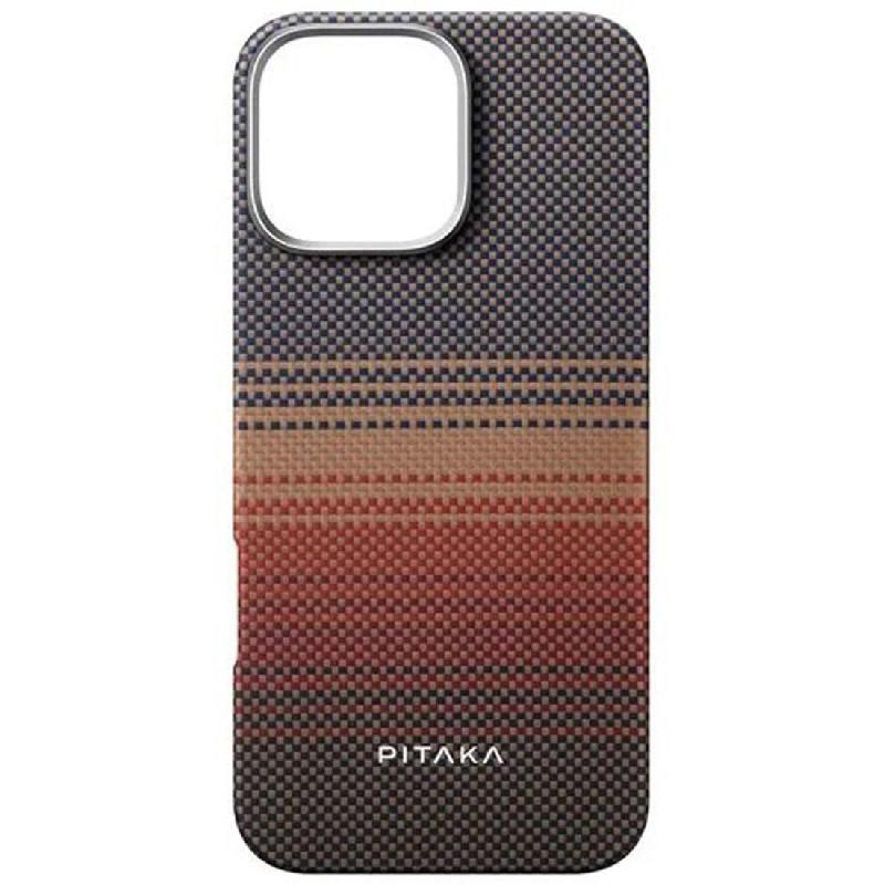 Pitaka Tactile Woven Bundle Back Cover Mobile Case with MagSafe, for iPhone 16 Pro, Sunset