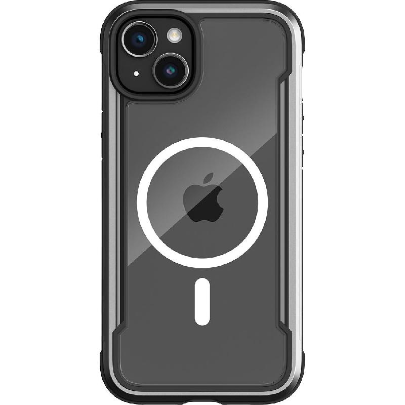 Raptic Raptic Shield Back Cover Mobile Case with MagSafe, for iPhone 15, Clear/Black — 2