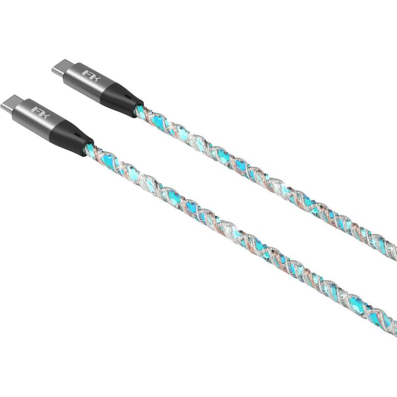 FeelTek Kleio USB-C to USB-C (Light-Up) Sync & Charge Cable, 2.00 m ( 6.56 ft ), Black — 2