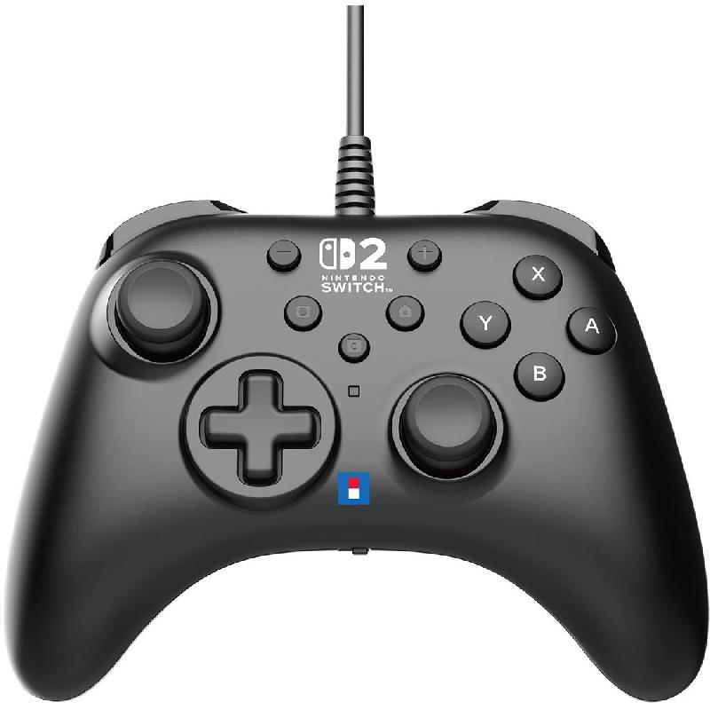 HORI HORIPAD Turbo Controller, Wired, for Nintendo Switch 2, Black