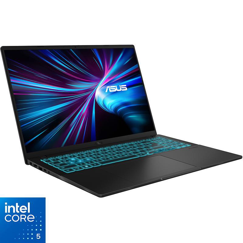 Asus V16 Laptop, 16", Intel Core 5, 16 GB RAM, 512 GB PCIe 4.0 NVMe M.2 SSD, Windows 11 Home, NVIDIA GeForce 6 GB