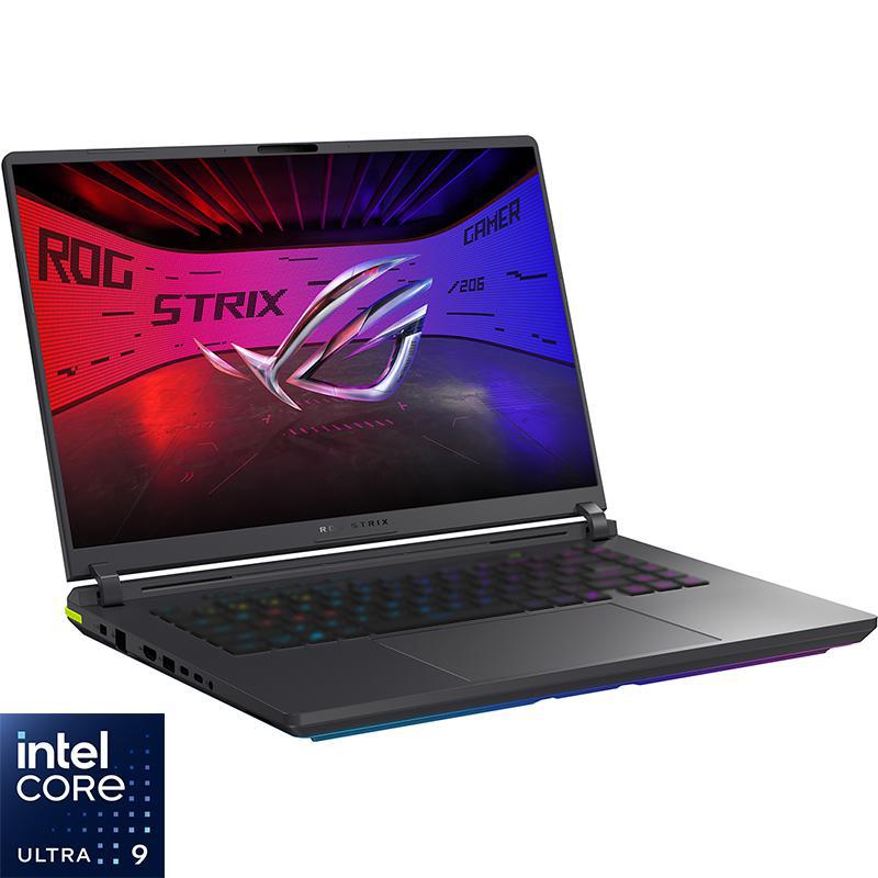 Asus ROG Strix Gaming Laptop, AI, 16", Intel Core Ultra 9, 32 GB RAM, 2 TB M.2 PCIe NVMe 4.0 SSD, Windows 11 Home, NVIDIA GeForce 12 GB