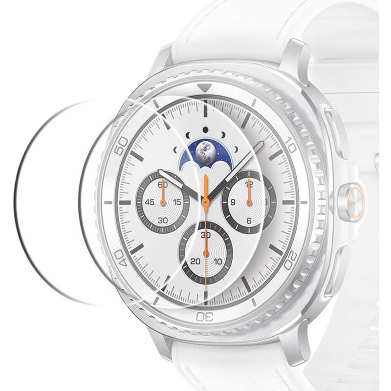 Araree Core Glass Smartwatch Screen Protector, for Samsung Galaxy Watch8 Classic 46, Perfect Fit Tempered Glass, 2 Pack