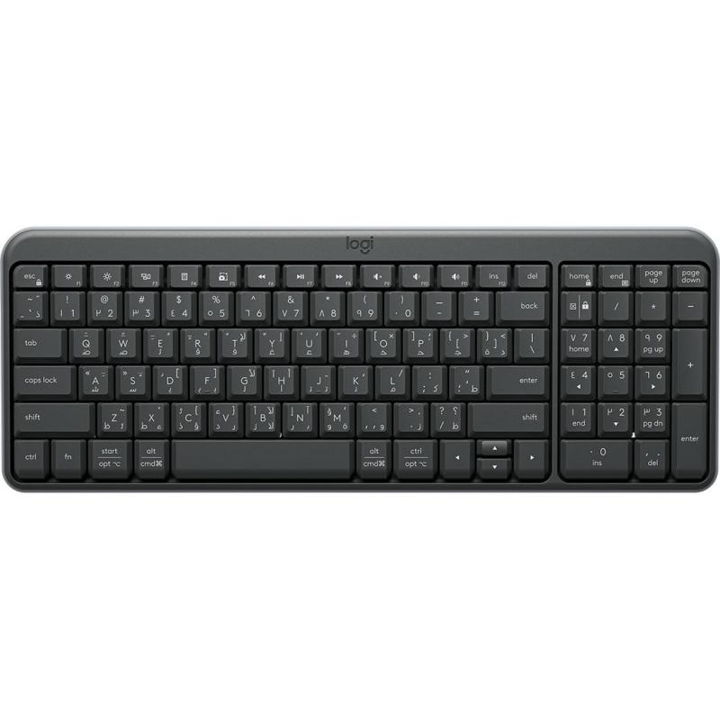 Logitech K250 Keyboard, Bluetooth, for Devices with Windows/macOS, Graphite