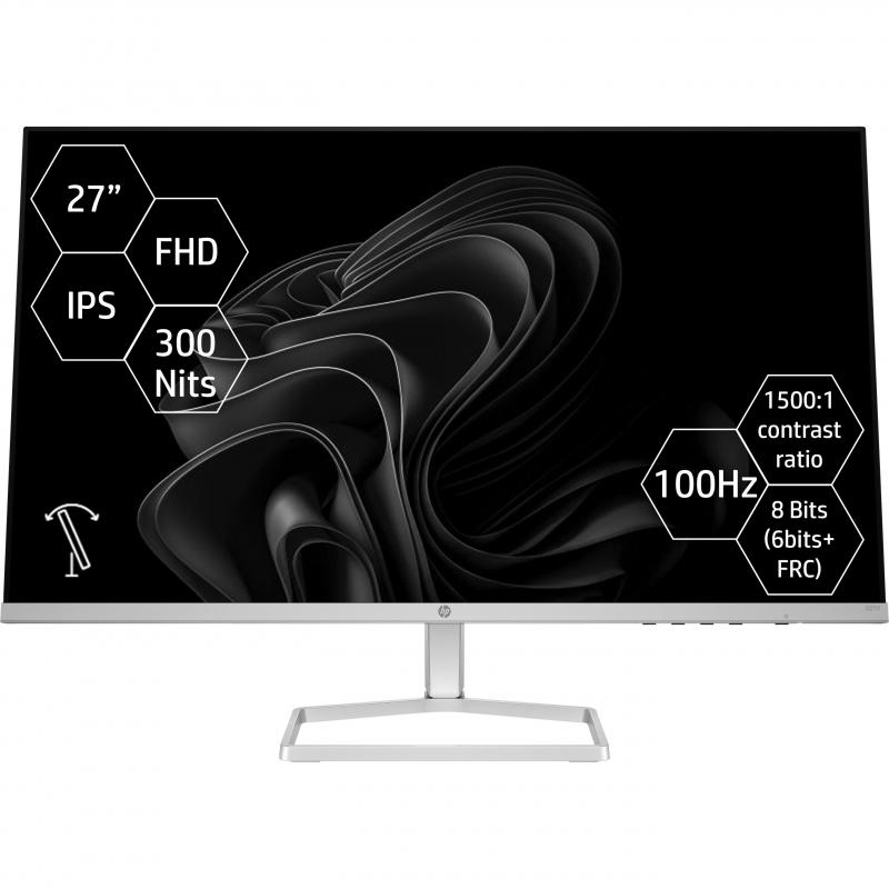 HP 524sh 27" Monitor, FHD (Full HD), 100 Hz, 5ms (GtG), Black