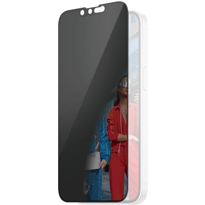 PanzerGlass Ultra-Wide Fit Smartphone Screen Protector, for iPhone 16e/iPhone 14/iPhone 13/iPhone 13 Pro, Tempered Glass, Privacy