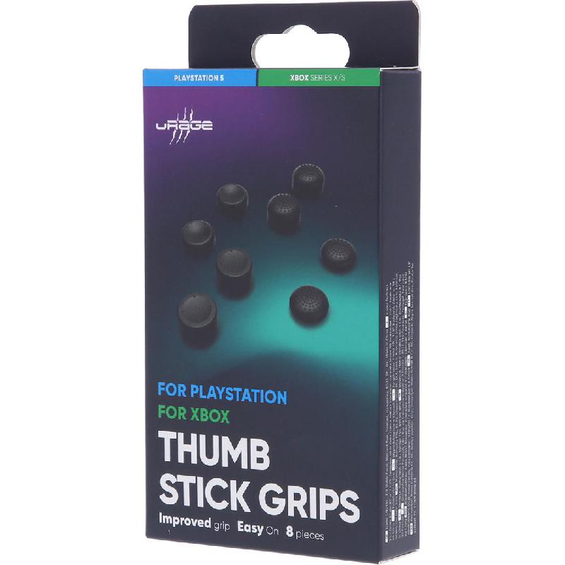 uRage 8-in-1 Control Stick Attachment Kit, for PlayStation 5/Xbox Series X/Xbox Series S, Black