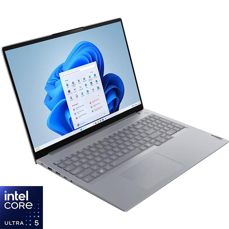 Lenovo ThinkBook 16 G8 Laptop, AI, 16", Intel Core Ultra 5, 16 GB RAM, 512 GB SSD, Windows 11 Pro, Intel Graphics