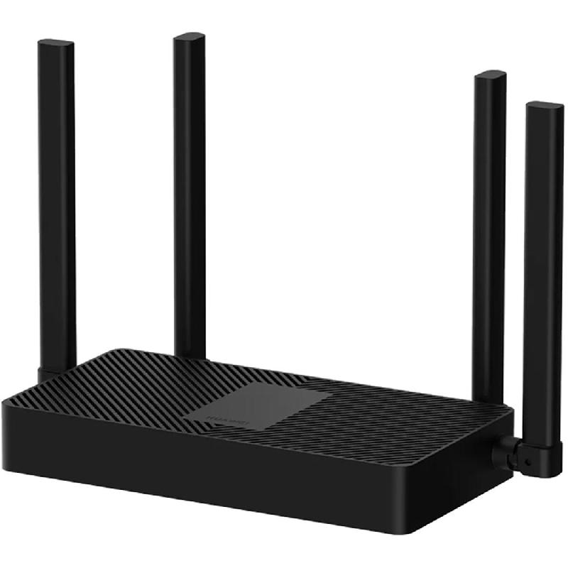 Huawei AX3s Wireless Router, up to 64 Devices, Dual Band (2.4 GHz/5 GHz), Wi-Fi 6 (802.11ax), 4 Port (LAN/WAN Auto Adapter), Black