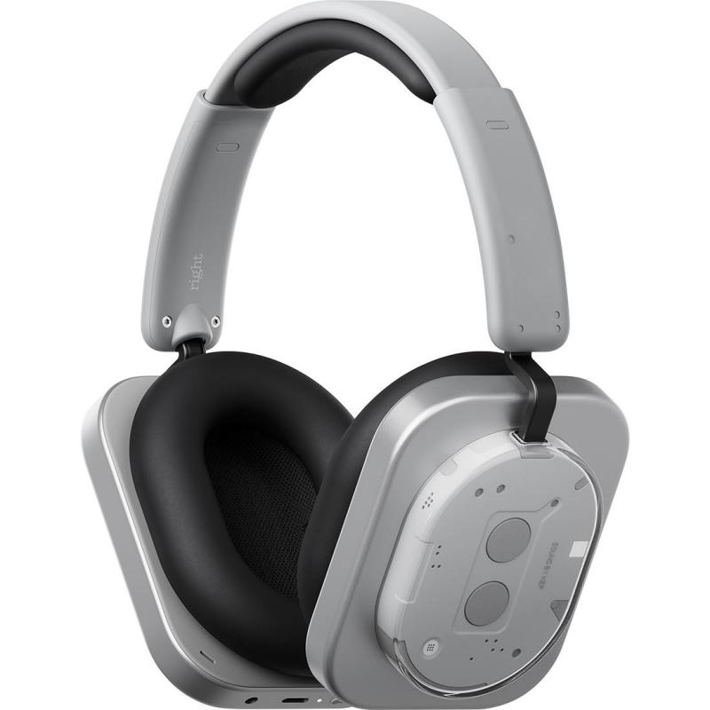 Nothing Headphone (1) Over-Ear Headphones, Adaptive Noise Cancelling, Bluetooth, USB-C (Charging), Built-in Microphone, White