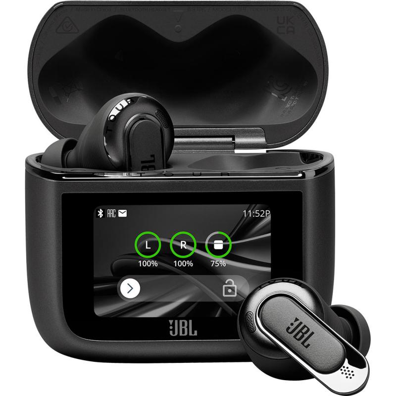 JBL Tour Pro 3 Earbuds, Active Noise Cancelling, Bluetooth, Built-in Microphone, Black