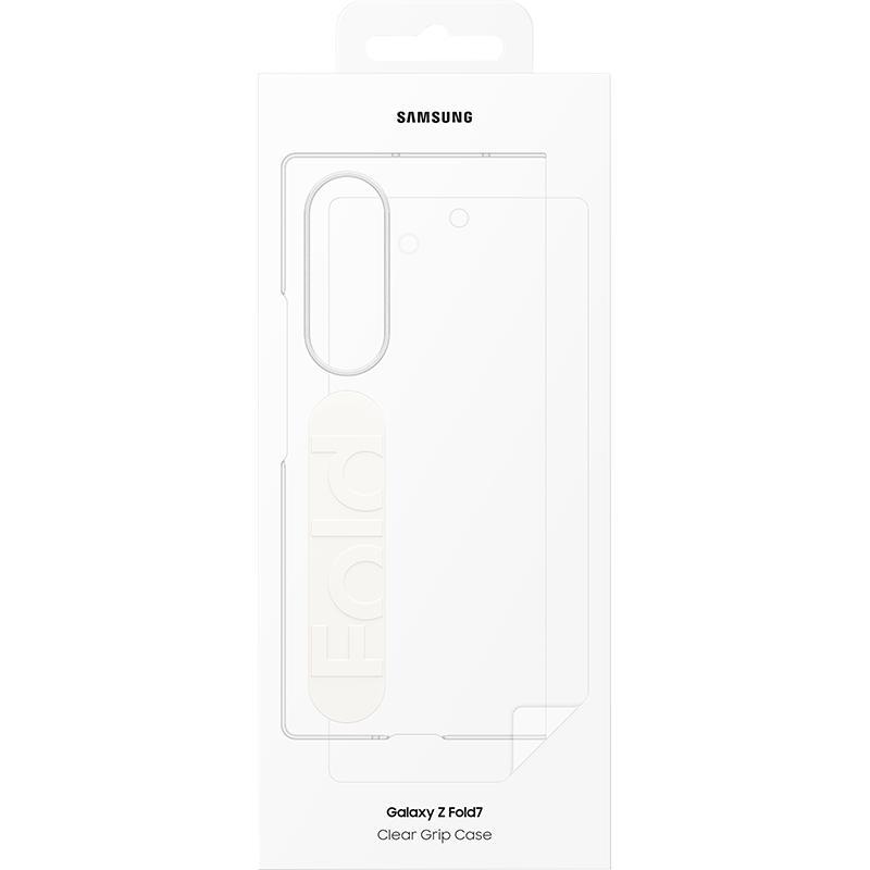 Samsung Clear Grip Case Flip Cover Mobile Case, for Samsung Galaxy Z Fold7, Clear — 2