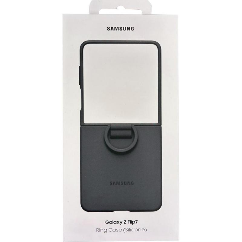Samsung Ring Case Flip Cover Mobile Case with Ring, for Samsung Galaxy Z Flip7, Black — 3