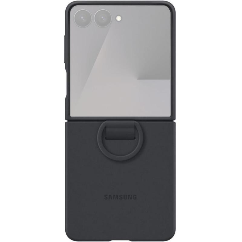 Samsung Ring Case Flip Cover Mobile Case with Ring, for Samsung Galaxy Z Flip7, Black — 2