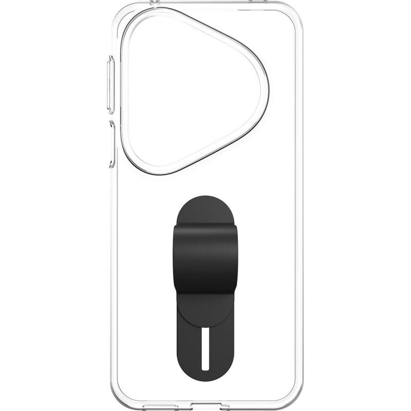 Just in Case Soft Back Cover Mobile Case with Strap, for Huawei Pura 80 Ultra, Clear