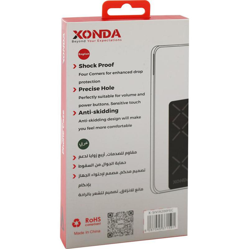 Xonda Back Cover Mobile Case with Strap, for vivo X200 FE, Clear — 2