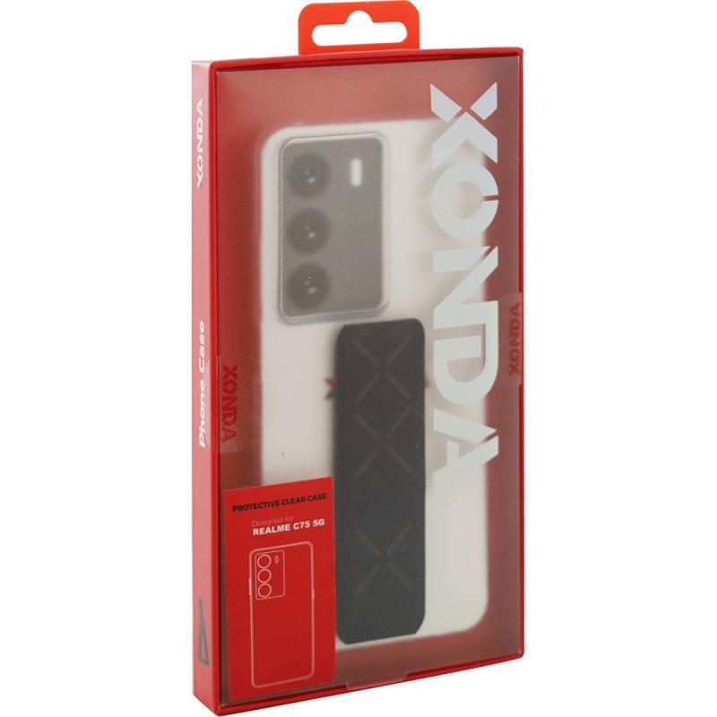 Back Cover Mobile Case with Strap, for Realme C75, Clear