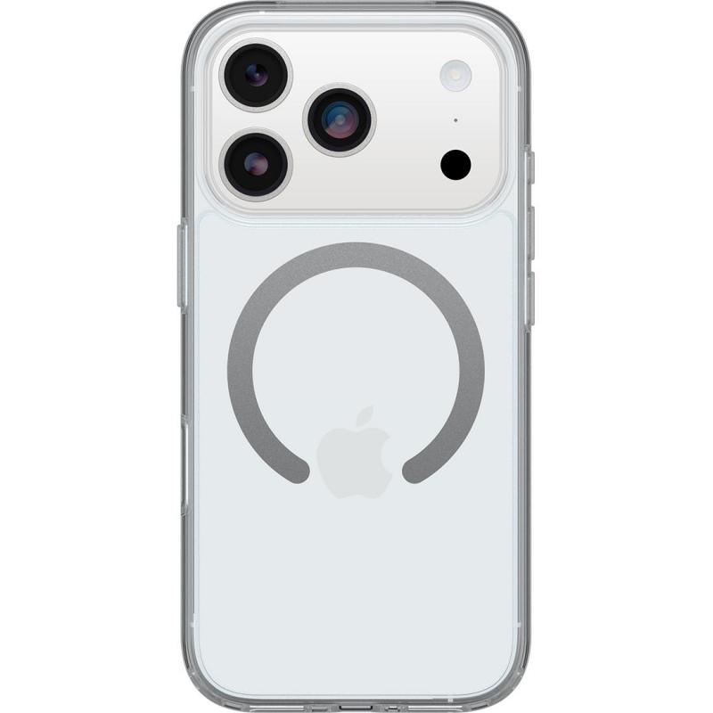 OtterBox Symmetry Series Back Cover Mobile Case with MagSafe, for iPhone 17 Pro, Clear