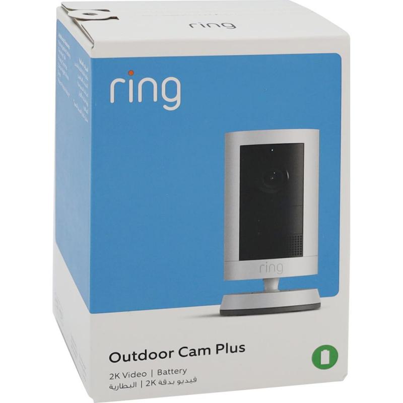 RING Outdoor Cam Plus 2K Video with Ring Vision, 1080p HD Video, Advanced Motion Detection, Bluetooth/Wi-Fi, White — 2