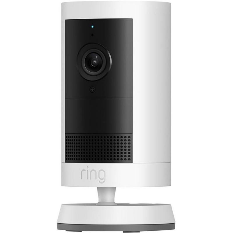 RING Outdoor Cam Plus 2K Video with Ring Vision, 1080p HD Video, Advanced Motion Detection, Bluetooth/Wi-Fi, White
