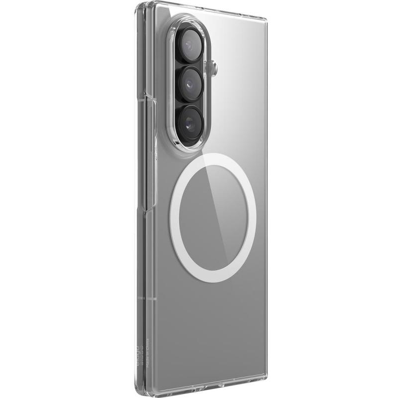 Elago Magnetic Clear Case Flip Cover Mobile Case with MagSafe, for Samsung Galaxy Z Fold7, Clear